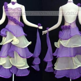 tailor made ballroom dance apparels,big size ballroom dancing attire:BD-SG2002