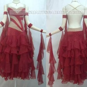 Inexpensive ballroom dancing clothes,plus size ballroom competition dance wear:B