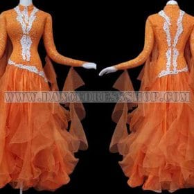 custom made ballroom dancing apparels,ballroom competition dance garment for sal