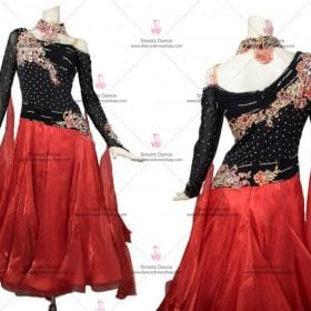Ballroom Dance Costumes,Ballroom Costume For Female Red BD-SG2844
