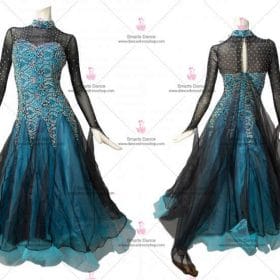 Ballroom Dance Costumes For Competition Blue BD-SG2851
