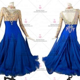Ballroom Dancewear,Affordable Ballroom Competition Dresses Blue BD-SG2853