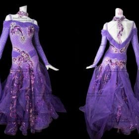 Custom Made Ballroom Dress,Ballroom Dance Dresses For Sale Purple BD-SG2865