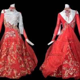 Waltz Dance Dresses,Ballroom Costumes Red BD-SG2872