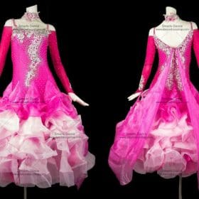Ballroom Dresses For Sale,Custom Made Ballroom Dress Pink BD-SG2878