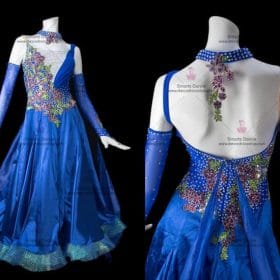 Ballroom Dresses,Affordable Ballroom Competition Dresses Blue BD-SG2885
