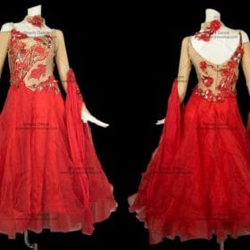 Ballroom Dancewear,Ballroom Clothes Red BD-SG2893