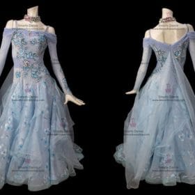 Ballroom Costumes,Ballroom Dance Costumes Blue BD-SG2894