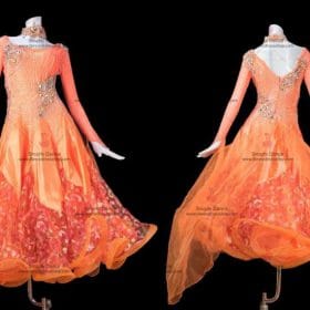 Ballroom Dress,Ballroom Dancewear Orange BD-SG2898