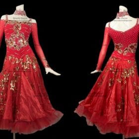 Ballroom Gowns,Ballroom Dresses For Sale Red BD-SG2902