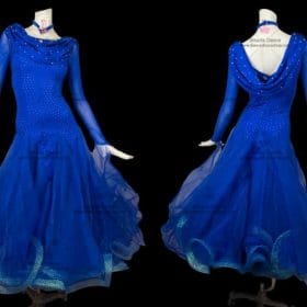 Affordable Ballroom Competition Dresses,Waltz Dance Dresses Blue BD-SG2903