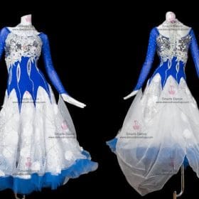 Ballroom Dance Costumes,Ballroom Gowns Blue BD-SG2909