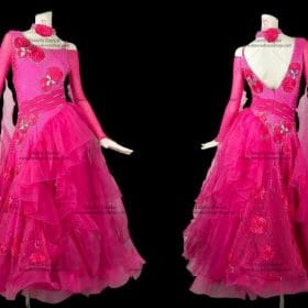 Ballroom Dance Competition Dresses,Ballroom Dresses For Sale Pink BD-SG2914