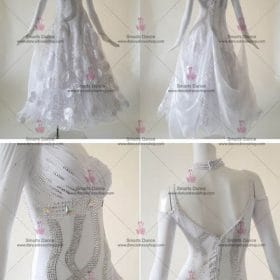 Ballroom Dance Gowns,Affordable Ballroom Competition Dresses White BD-SG2919