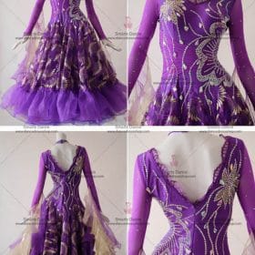 Ballroom Dance Customes,Waltz Dance Dresses Purple BD-SG2936