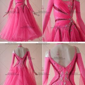 Ballroom Costumes,Tailor Made Ballroom Dress Pink BD-SG2938