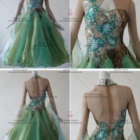 Ballroom Gowns,Ballroom Dancewear Green BD-SG2939