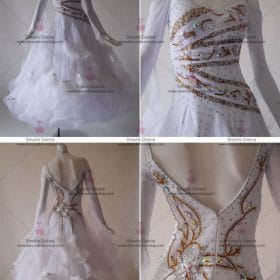 Ballroom Dance Dresses For Sale,Tailor Made Ballroom Dress White BD-SG2954