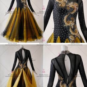 Ballroom Costume For Female,Ballroom Dance Costumes Black BD-SG2956
