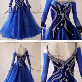 Ballroom Dance Gowns,Ballroom Dance Clothes Blue BD-SG2970