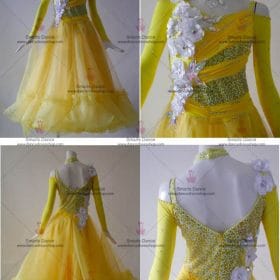 Ballroom Dress,Ballroom Dance Clothes Yellow BD-SG2972