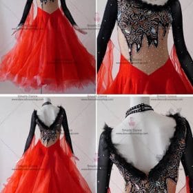 Waltz Dance Dresses,Ballroom Costume For Female Red BD-SG2973