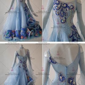 Ballroom Dance Competition Dresses,Ballroom Dance Gowns Blue BD-SG2975