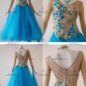 Ballroom Dance Costumes,Ballroom Dance Dresses Blue BD-SG2985