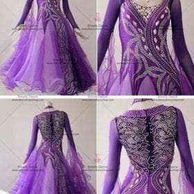 Affordable Ballroom Competition Dresses,Ballroom Dance Clothes Purple BD-SG3012