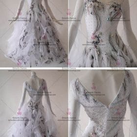 Ballroom Gowns,Ballroom Dance Costumes For Competition White BD-SG3015