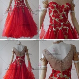 Ballroom Costumes,Womens Ballroom Dress Red BD-SG3027