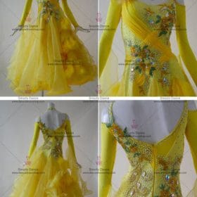 Ballroom Dance Competition Dresses,Ballroom Dresses For Sale Yellow BD-SG3029