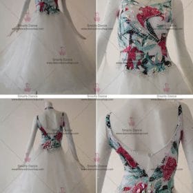 Ballroom Costumes,Latin Ballroom Dresses White BD-SG3032