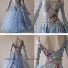 Custom Made Ballroom Dress,Ballroom Dresses For Sale Blue BD-SG3034