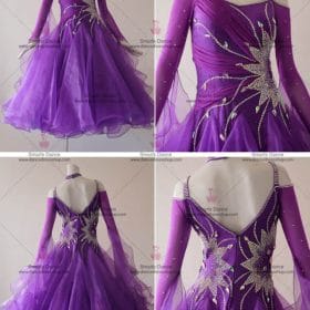 Ballroom Dance Costumes For Competition Purple BD-SG3037
