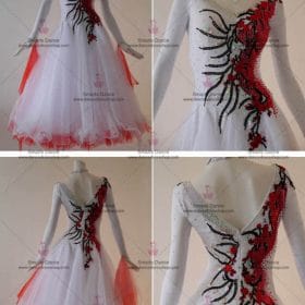 Womens Ballroom Dress,Tailor Made Ballroom Dress White BD-SG3056