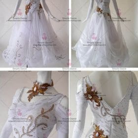 Ballroom Dresses For Sale,Ballroom Costume For Female White BD-SG3068