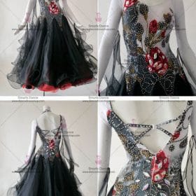 Affordable Ballroom Competition Dresses,Ballroom Dancewear Black BD-SG3075