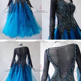 Waltz Dance Dresses,Ballroom Gowns Blue BD-SG3077