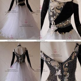 Ballroom Costumes,Ballroom Dance Customes White BD-SG3081