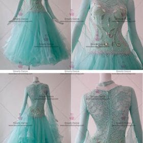 Ballroom Dancewear,Ballroom Dance Costumes Green BD-SG3092