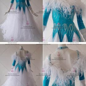 Ballroom Costume For Female,Ballroom Dance Competition Dresses White BD-SG3097