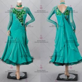 Ballroom Clothes,Ballroom Dance Costumes Green BD-SG3121