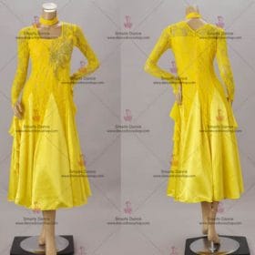 Affordable Ballroom Competition Dresses Yellow BD-SG3143
