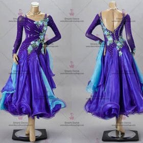 Ballroom Dancewear,Tailor Made Ballroom Dress Purple BD-SG3150