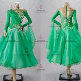 Ballroom Dance Costumes For Competition Green BD-SG3181