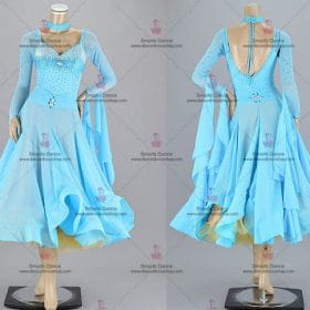 Ballroom Dance Competition Dresses,Ballroom Dancewear Blue BD-SG3184