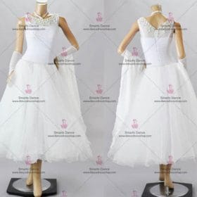 Tailor Made Ballroom Dress,Latin Ballroom Dresses White BD-SG3185