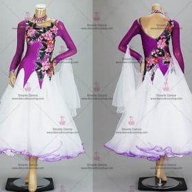 Ballroom Costume For Female,Custom Made Ballroom Dress White BD-SG3188
