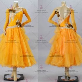 Ballroom Dance Competition Dresses,Ballroom Dance Costumes Orange BD-SG3198